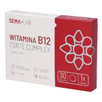 SEMA Lab Vitamina B12 Forte Complex, 30 comprimate filmate SEMA Lab Vitamina B12 Forte Complex, 30 comprimate filmate