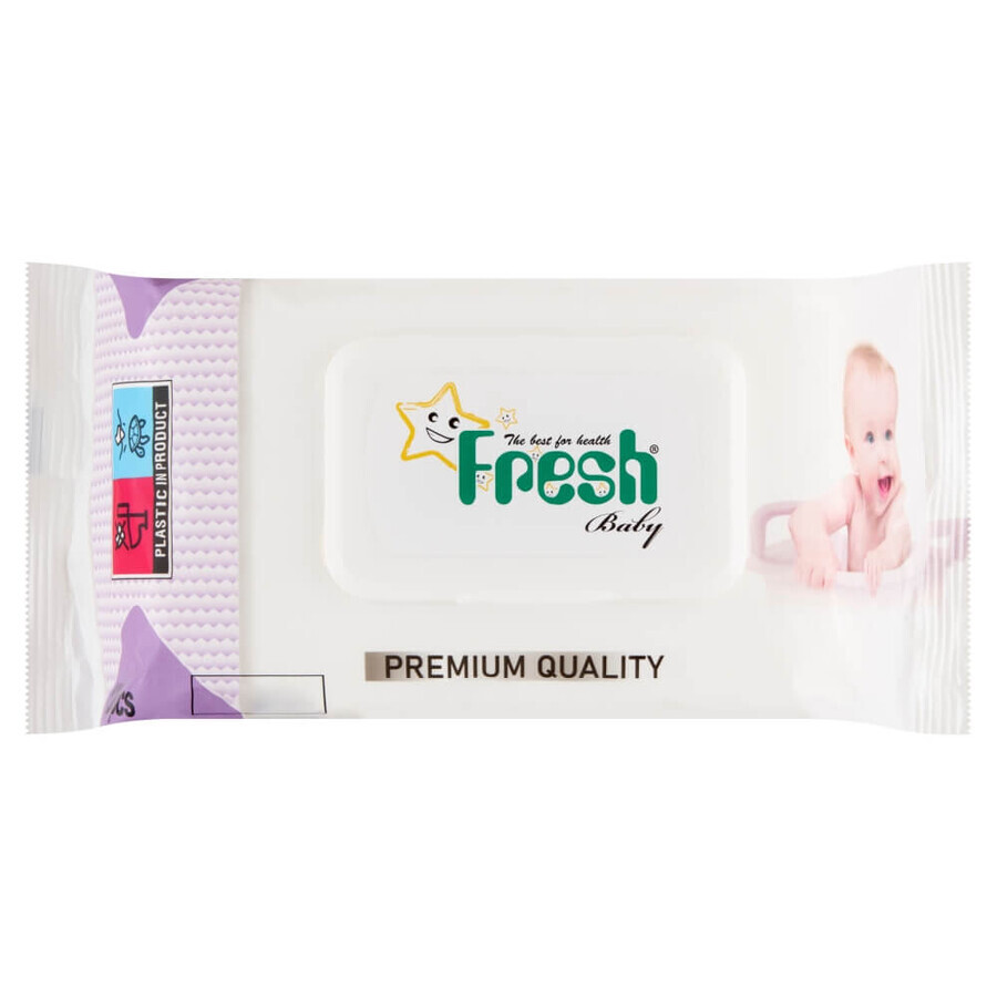 Fresh baby, wet wipes, 120 pcs