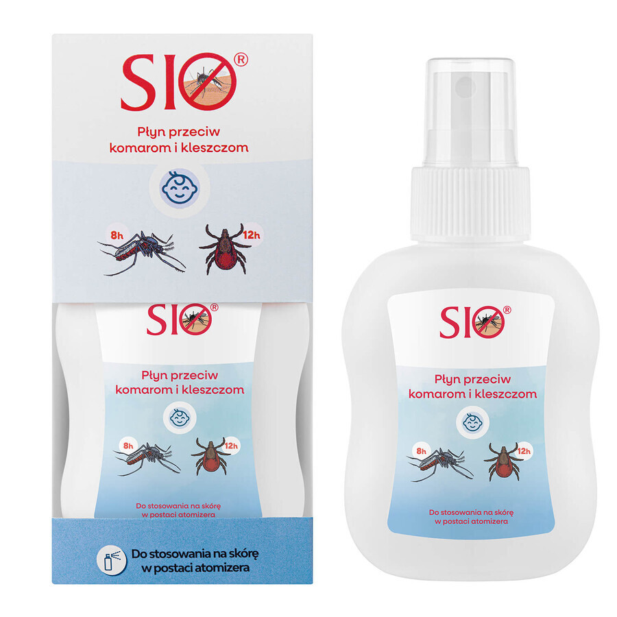 Sio, mosquito and tick repellent liquid for children, IR3535 20%, 100 ml