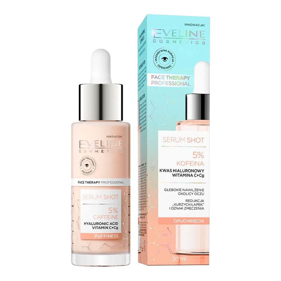 Shop Eveline Cosmetics Serum Shot, energetisierende Behandlung für die Augenpartie, 5% Koffein, 30 ml Eveline Cosmetics Serum Shot, energetisierende Behandlung für die Augenpartie, 5% Koffein, 30 ml