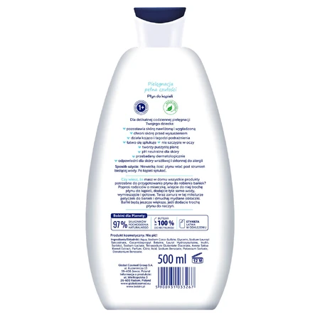 Bobini Kids, badlotion voor kinderen, hypoallergeen, 500 ml