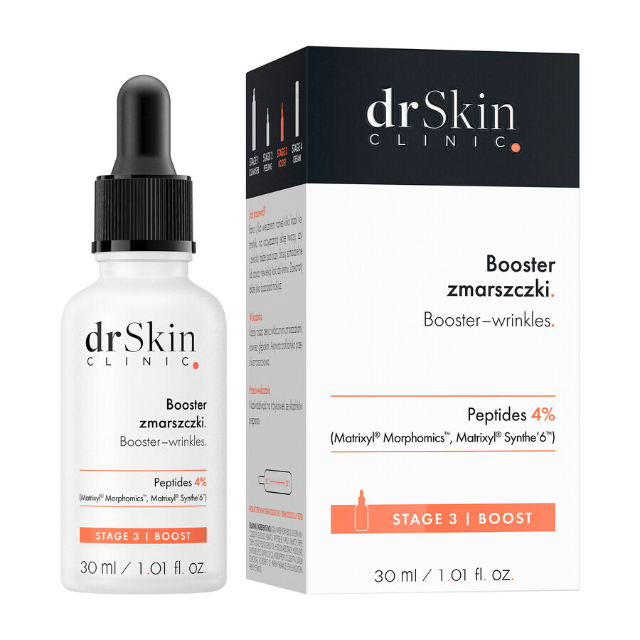 Cumpără DrSkin Clinic, rapel facial, riduri, peptide 4%, 30 ml DrSkin Clinic, rapel facial, riduri, peptide 4%, 30 ml
