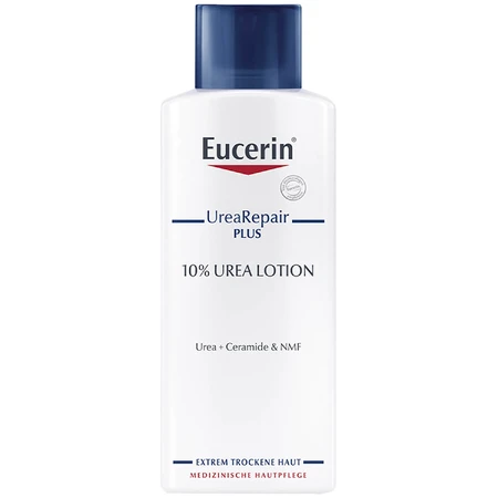 Eucerin UreaRepair Plus, emulsión corporal con urea al 10% para pieles muy secas y ásperas, 250 ml
