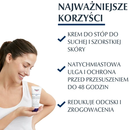 Eucerin UreaRepair Plus, Fußcreme mit 10% Urea für sehr trockene und raue Haut, 100 ml