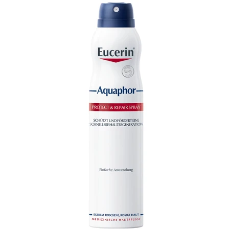 Eucerin Aquaphor, regenerierende Körperspray-Salbe für trockene, rissige und gereizte Haut, 250 ml