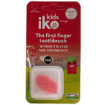 Iko Kids, vingertandenborstel in zakformaat, silicone, aardbei, vanaf 6 jaar, 1 stuk Iko Kids, vingertandenborstel in zakformaat, silicone, aardbei, vanaf 6 jaar, 1 stuk