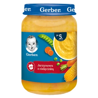 Gerber Zupa, Gemüsesuppe mit Kalbfleisch, nach 5 Monaten, 190 g