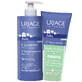 Uriage Bebe 1e set, hydraterende melk voor baby&#39;s, 500 ml + reinigingscr&#232;me voor baby&#39;s, 200 ml gratis