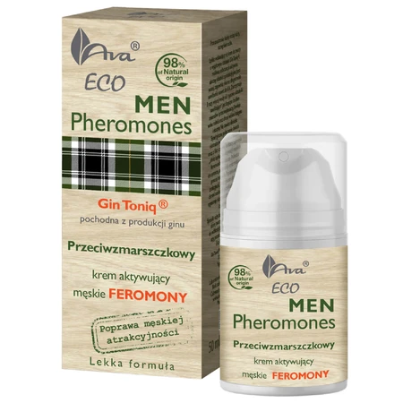 Ava Eco Men Pheromones, crème anti-rides pour le visage, 50 ml