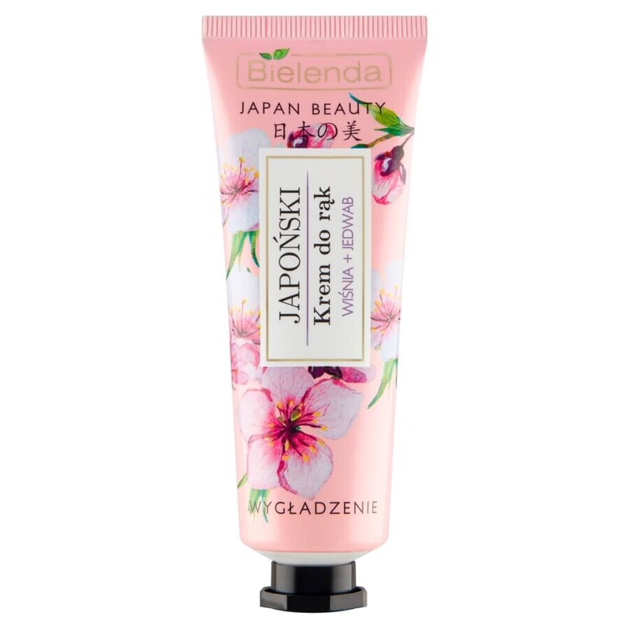 Boutique Bielenda Japan Beauty, crème japonaise pour les mains, lissante, cerise + soie, 50 ml Bielenda Japan Beauty, crème japonaise pour les mains, lissante, cerise + soie, 50 ml