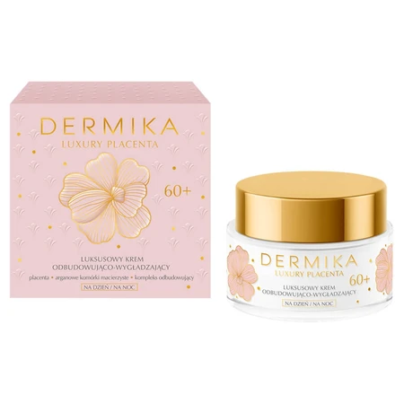 Dermika Luxury Placenta 60+, luxuriöse aufbauende und glättende Creme, 50 ml