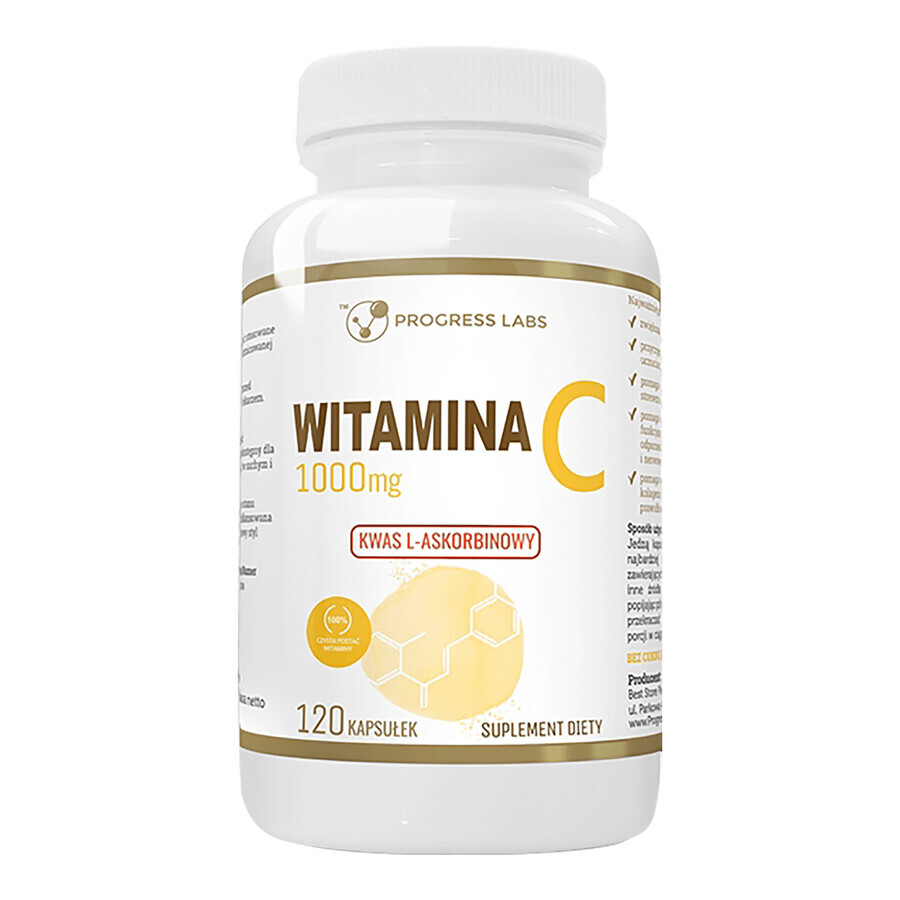 Shop Fortschritt Labs Vitamin C 1000 mg, 120 Kapseln Fortschritt Labs Vitamin C 1000 mg, 120 Kapseln