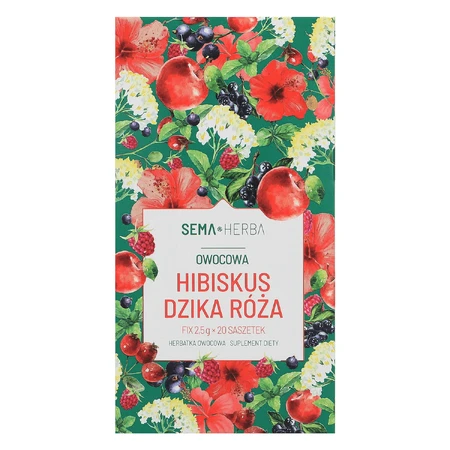 SEMA Herba Hibiscus et Rose musquée Fix, 2.5 g x 20 sachets