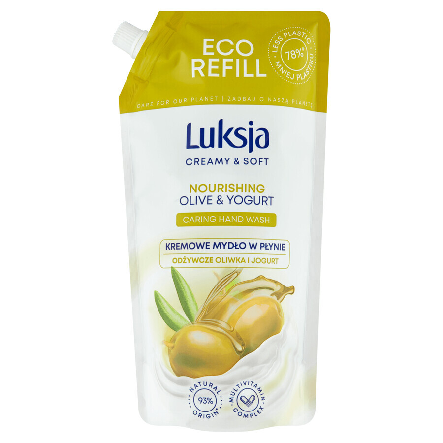 Buy Luxja Creamy & Soft, creamy, nourishing liquid soap, olive and yogurt, stock, 900 ml Luxja Creamy & Soft, creamy, nourishing liquid soap, olive and yogurt, stock, 900 ml