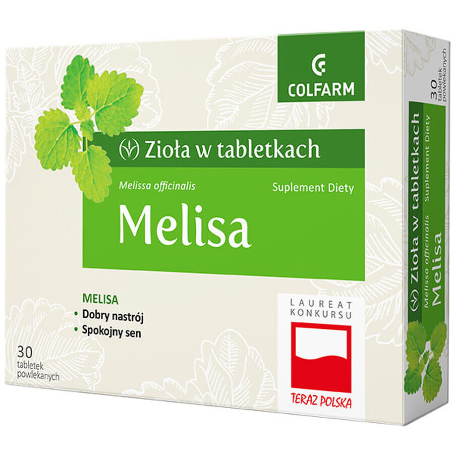 Buy Herbs in tablets Melissa, 30 tablets Herbs in tablets Melissa, 30 tablets