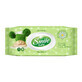 Smile Baby, wet wipes with chamomile and aloe vera for babies from the first days of life, 72 pieces
