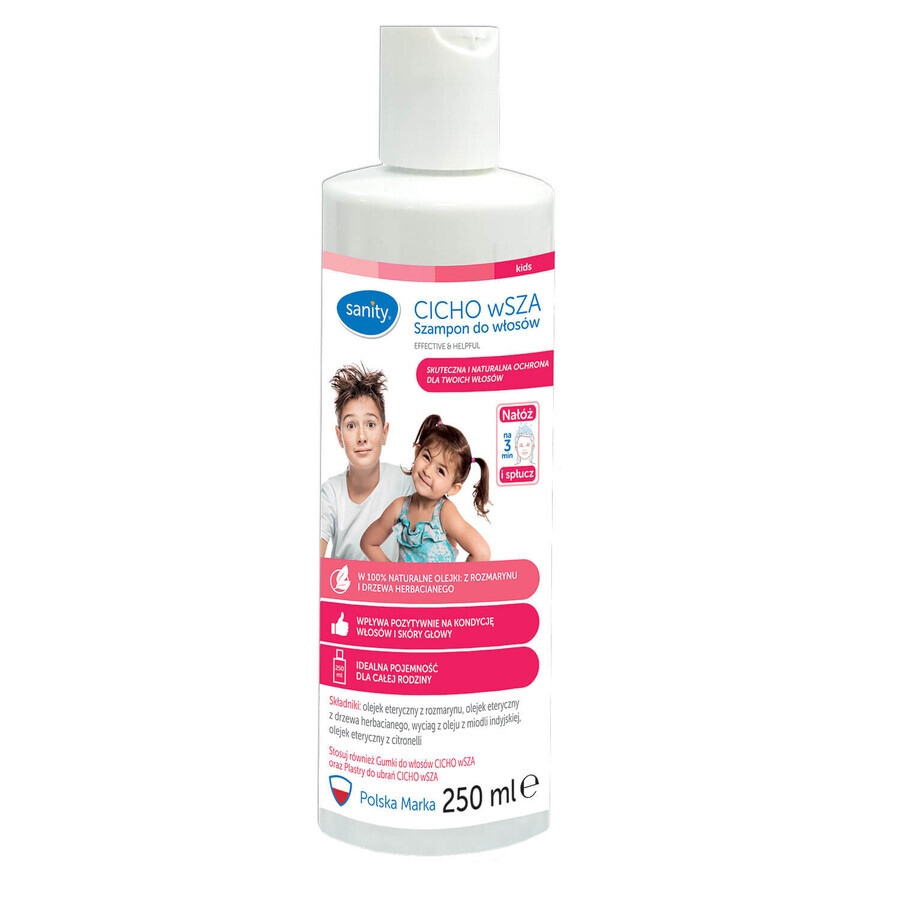 Buy Sanity Quiet Lice Anti-Lice Hair Shampoo 250ml Sanity Quiet Lice Anti-Lice Hair Shampoo 250ml