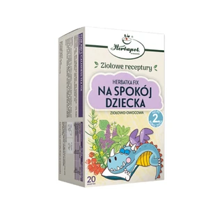 Herbapol Na Spokój Dziecka, kruiden-fruit vaste thee, vanaf 2 jaar, 20 builtjes