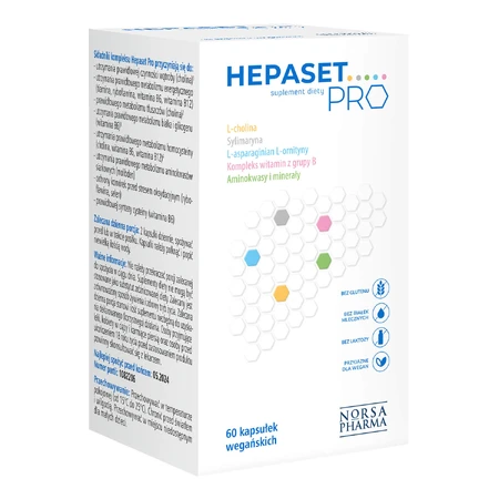 Hepaset Pro, 60 cápsulas