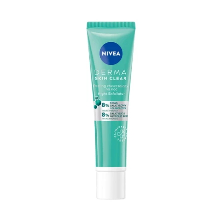 Nivea Derma Skin Clear, exfoliante para la noche, 40 ml