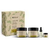Set Silcare Naturro, body scrub, 150 ml + body butter, 150 ml + natural oil, 11 ml + lip scrub, 6 ml