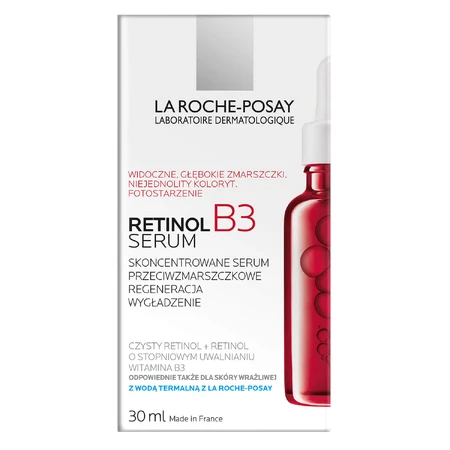 La Roche-Posay Retinol B3, suero concentrado antiarrugas, retinol y vitamina B3, 30 ml