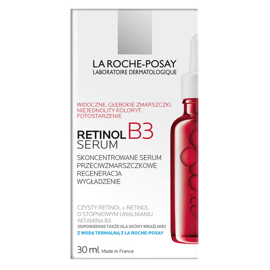 La Roche-Posay Retinol B3, concentrated anti-wrinkle serum, retinol and vitamin B3, 30 ml