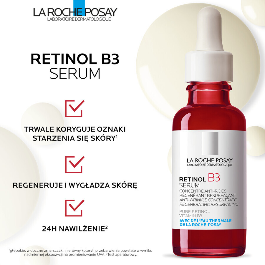 La Roche-Posay Retinol B3, concentrated anti-wrinkle serum, retinol and vitamin B3, 30 ml