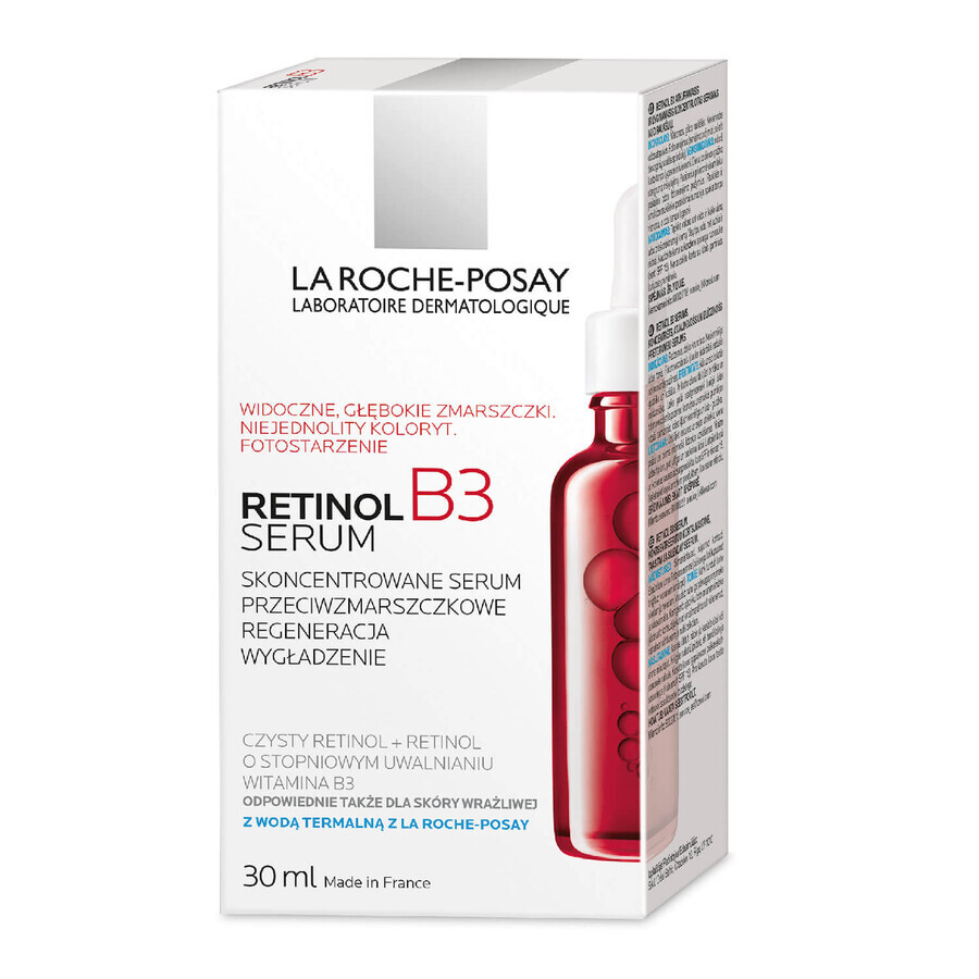 La Roche-Posay Retinol B3, concentrated anti-wrinkle serum, retinol and vitamin B3, 30 ml