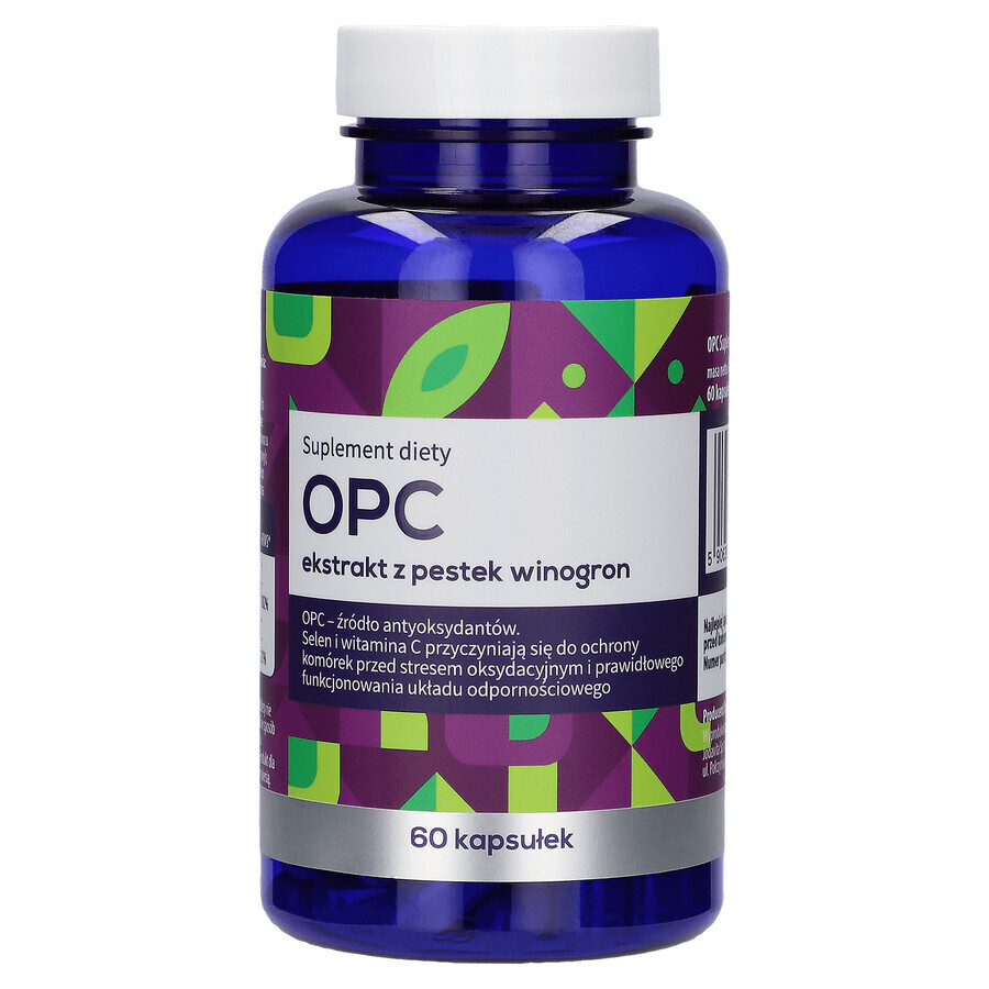 Estratto di semi d'uva OPC, 60 capsule