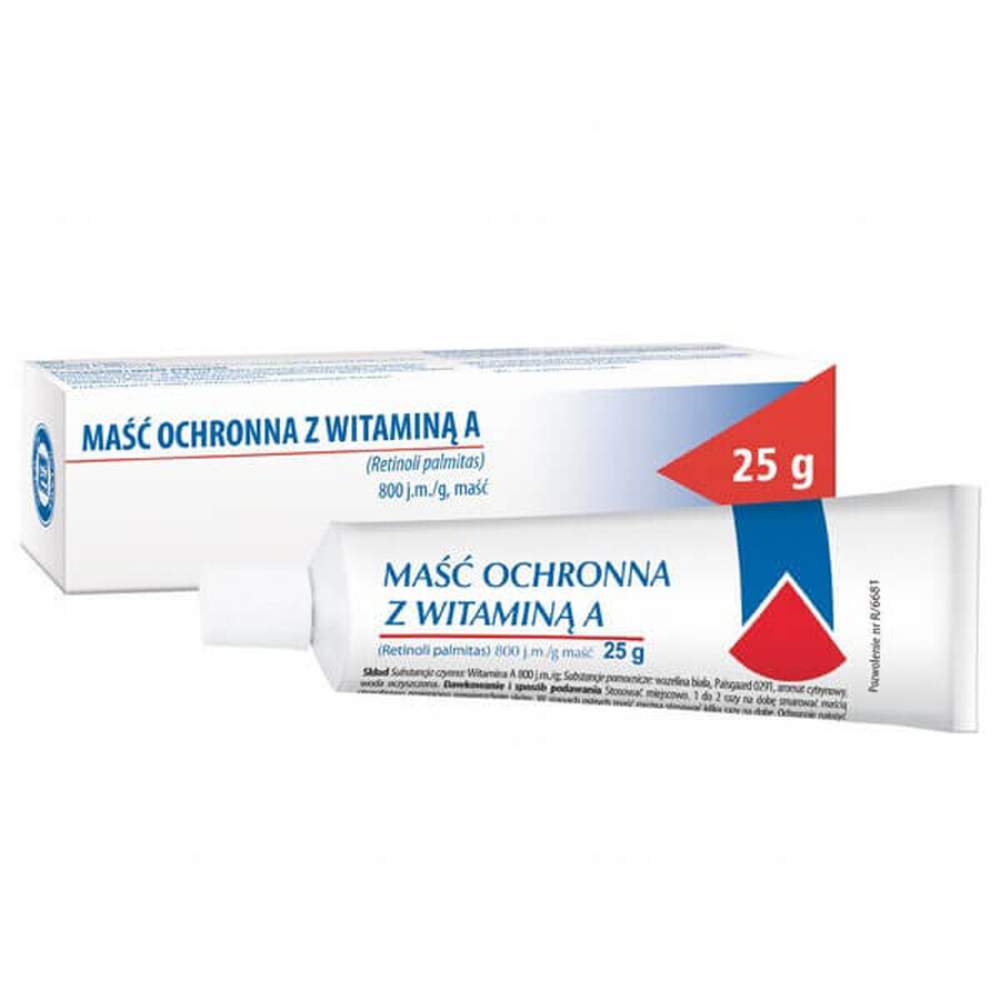 Boutique Pommade protectrice à la vitamine A 800 UI/g, 25 g Pommade protectrice à la vitamine A 800 UI/g, 25 g
