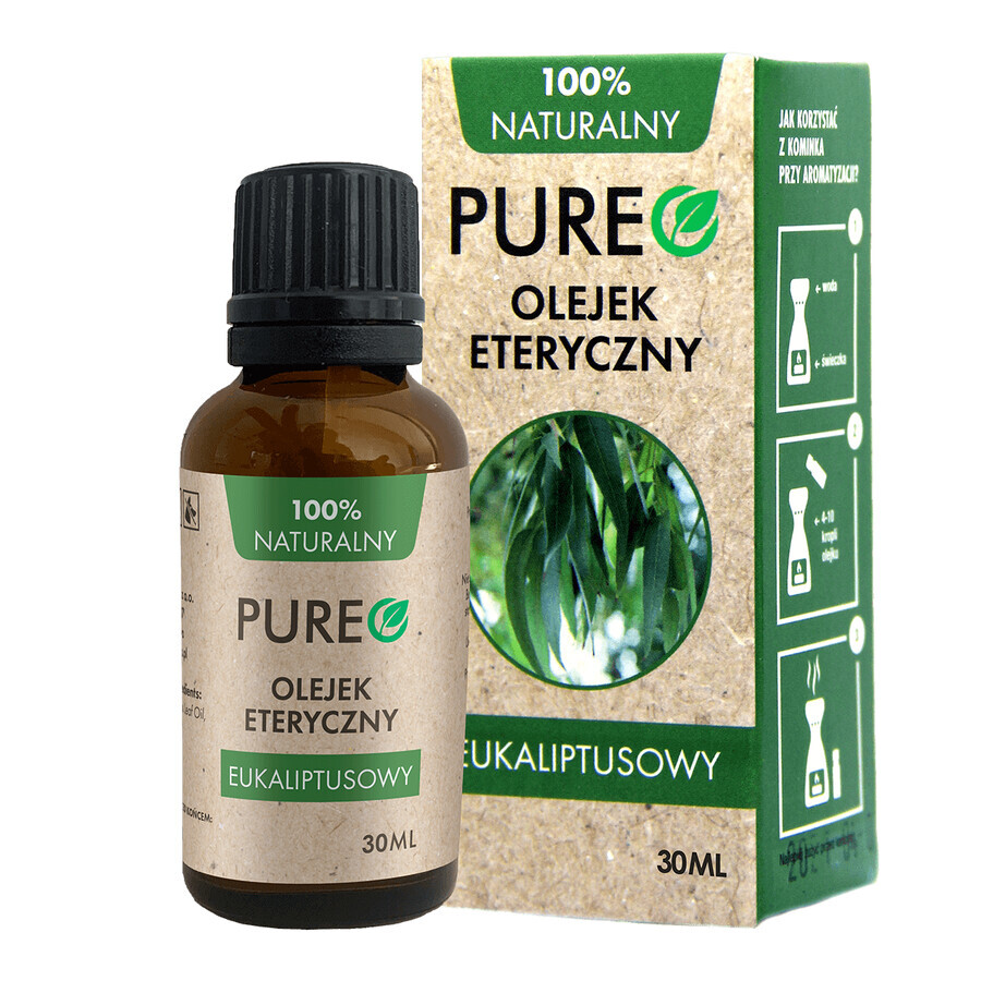 Cumpără Pureo, ulei esențial de eucalipt, 30 ml Pureo, ulei esențial de eucalipt, 30 ml