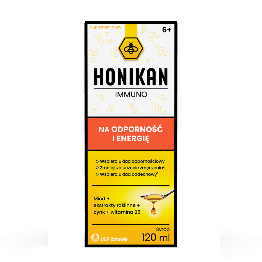 Honikan Immuno, sirop pentru copii de la 6 ani și adulți, 120 ml