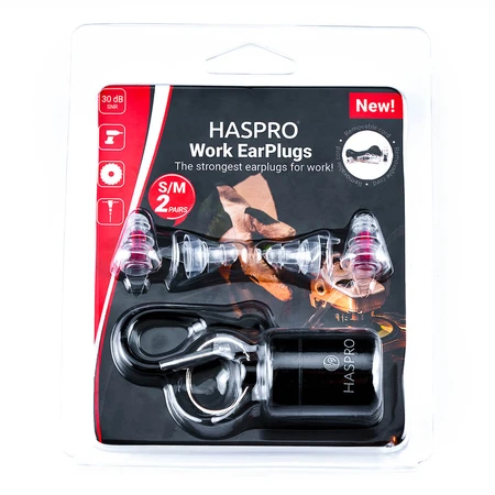 Haspro Work Universal, tapones para los oídos, 4 piezas +1 filtro