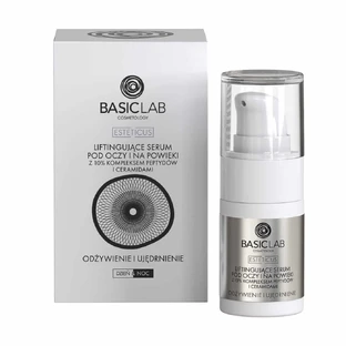 BasicLab Esteticus, lifting serum for eyes and eyelids, nourishing and firming, 15 ml