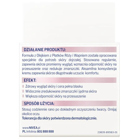 Nivea Vital Radiant Skin, Anti-Falten-Tagescreme, reife Haut, 50 ml