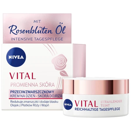 Nivea Vital Radiant Skin, Anti-Falten-Tagescreme, reife Haut, 50 ml