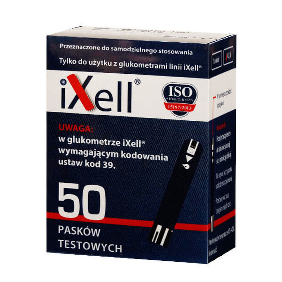 Winkel op iXell, meter teststrips, 50 eenheden iXell, meter teststrips, 50 eenheden