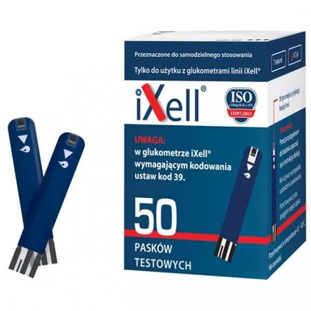iXell, tiras reactivas de glucomet, 50 piezas