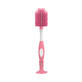 Dr Brown&#39;s, bottle cleaning brush with silicone bristles, pink, 1 pc