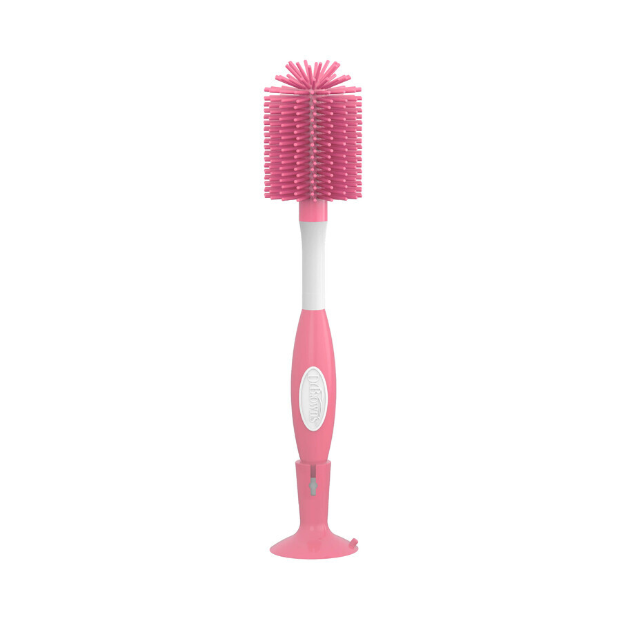 Buy Dr Brown's, bottle cleaning brush with silicone bristles, pink, 1 pc Dr Brown's, bottle cleaning brush with silicone bristles, pink, 1 pc