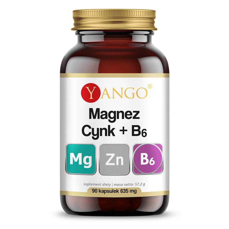 Boutique Yango Magnésium + Zinc + B6, 90 gélules Yango Magnésium + Zinc + B6, 90 gélules