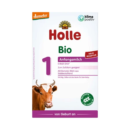 Holle Bio 1, leche infantil, desde el nacimiento, 400 g