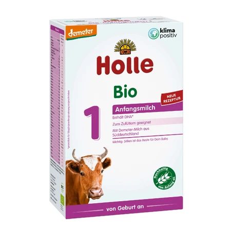Holle Bio 1, leche infantil, desde el nacimiento, 400 g