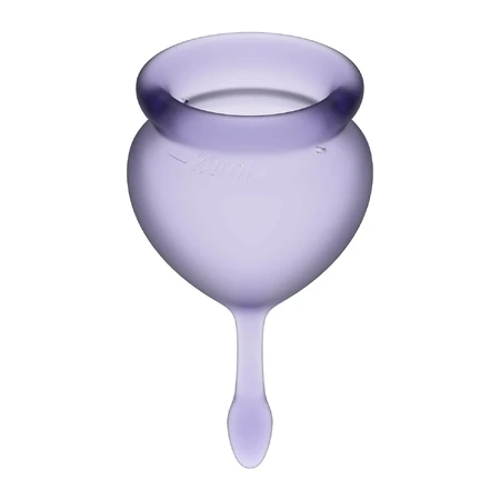 Satisfyer, Feel Good, menstrual cup, 15 ml + 20 ml, Lilac, 2 pieces
