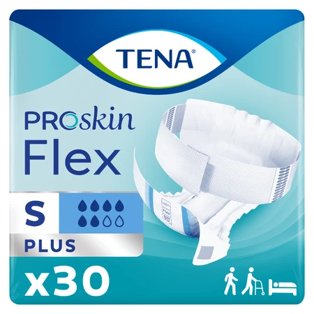Tena Flex ProSkin, Windeln, Größe S, 61-87 cm, Plus, 30 Stück