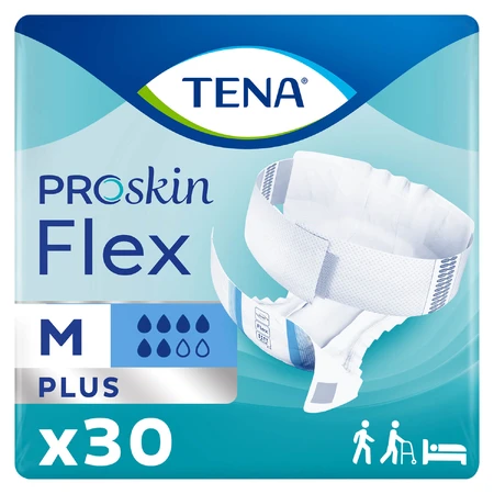 Tena Flex ProSkin, pantalones pañales, talla M, 71-102 cm, Plus, 30 piezas