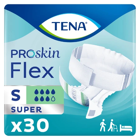 Tena Flex ProSkin, Windeln, Größe S, 61-87 cm, Super, 30 Stück