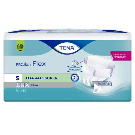 Tena Flex ProSkin, Windeln, Größe S, 61-87 cm, Super, 30 Stück