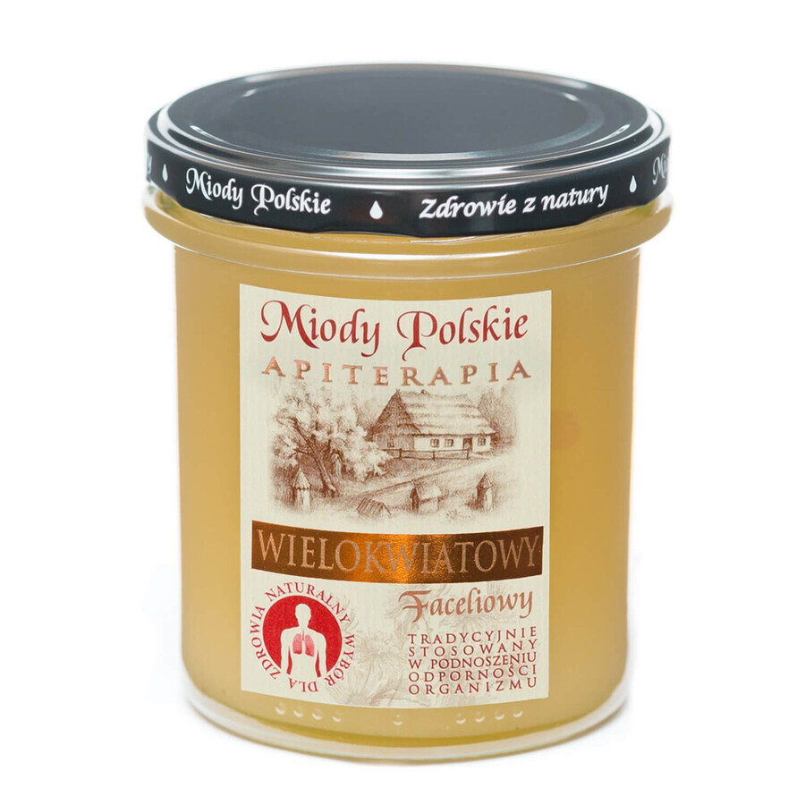 Miel polonais, miel faceliowy multi-fleurs, 400 g